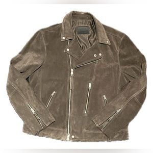 All Saints Suede Biker Jacket